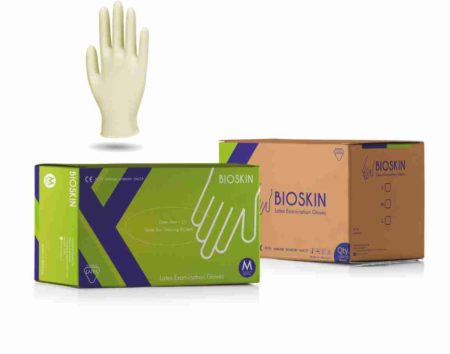 Bioskin latex exam gloves