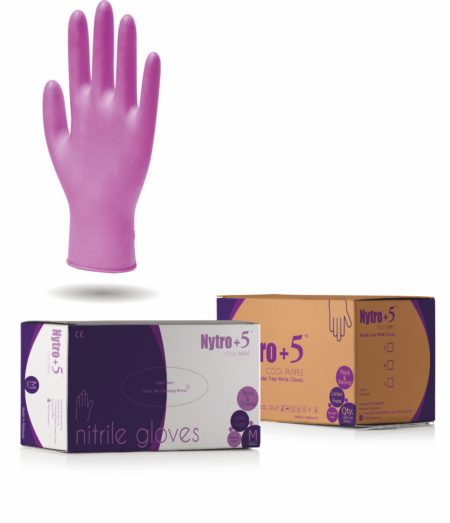 Nytro+5 Cool Purple Nitrile Gloves