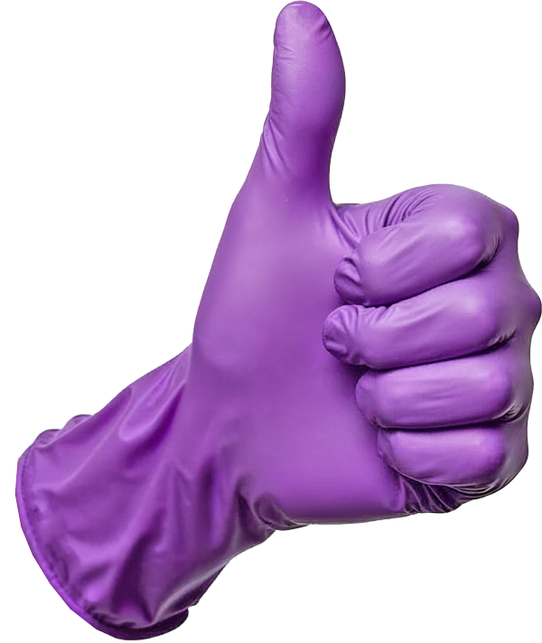 purple-nitrile-glove