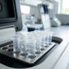 0.2 mL Optical Clear PCR Tubes – Flat & Domed Cap Options 3 PCR tubes loaded in a thermal cycler for DNA amplification and molecular biology testing