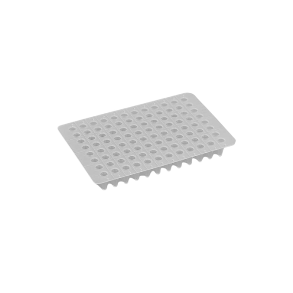 Clear 96 well PCR plate for thermal cycling and real-time PCR laboratory applications