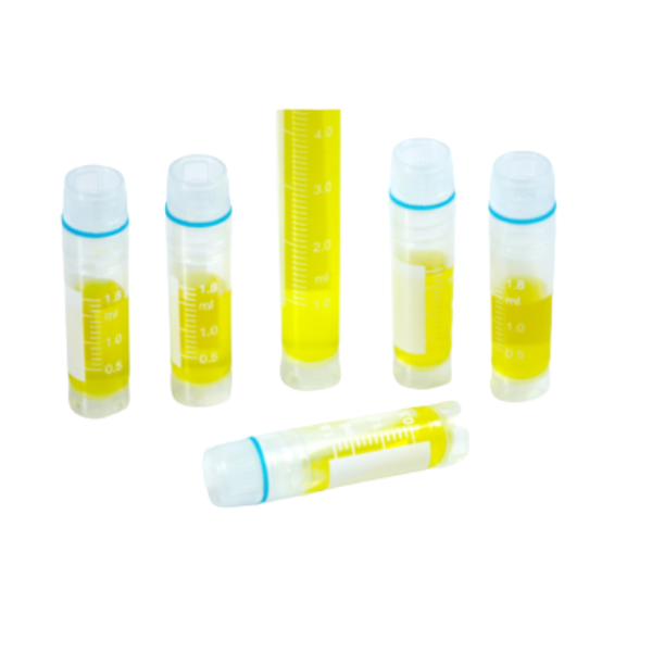 Leak proof cryovials DNase RNase free lab storage vials