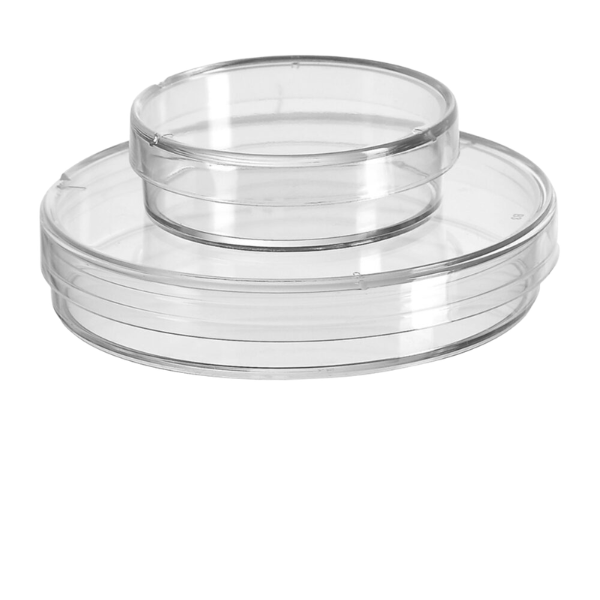 Sterile cell culture dish with excellent clarity and uniform growth surface for cell culture and PCR applications