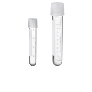 Gamma sterile cell culture tube with dual position snap cap for cell culture and PCR laboratory use
