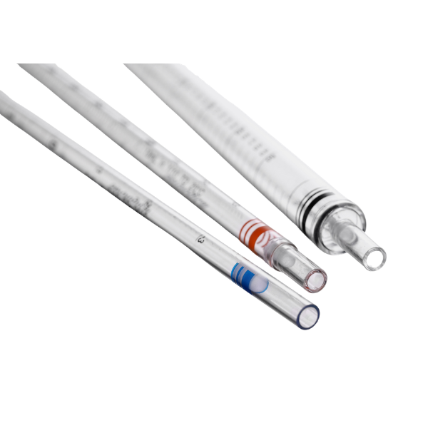 MOXCARE sterile serological pipettes product table with 1ml, 5ml, 10ml, 25ml, and 50ml options