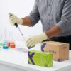 Bioskin latex exam gloves 2 Natural rubber latex gloves, biodegradable, slightly powdered, medical exam use