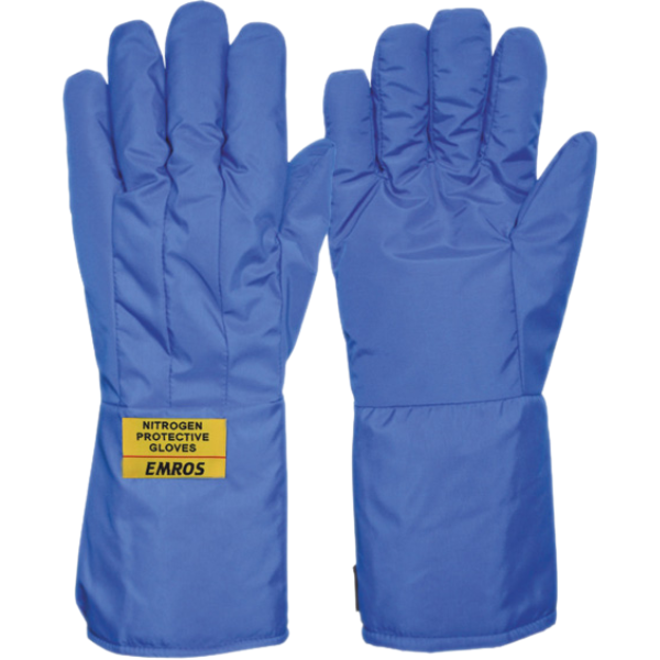 EMROS Cryo Gloves for protection against liquid nitrogen and cryogenic hazards