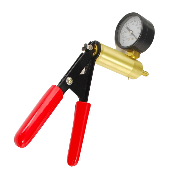 Hand operated vacuum pump with pressure gauge manual lab pump