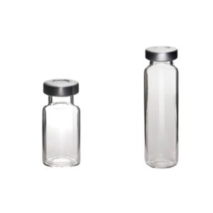 Laboratory headspace vials flat and round bottom options