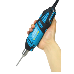 Hand-held laboratory homogenizers: MT-30K with 35,000 RPM variable speed and digital display, MT-13K mini homogenizer with fixed speed and autoclavable pestle, both lightweight and ergonomic.