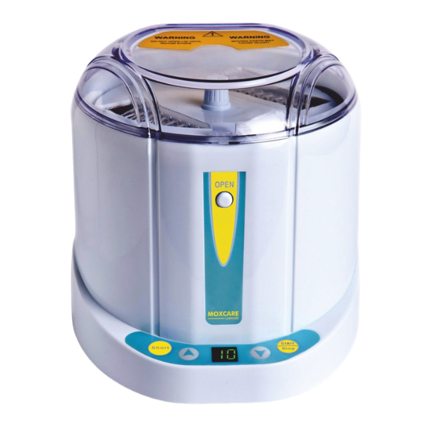 Compact mini centrifuge designed for PCR plates, providing quick and efficient spin-down of samples in laboratory workflows.