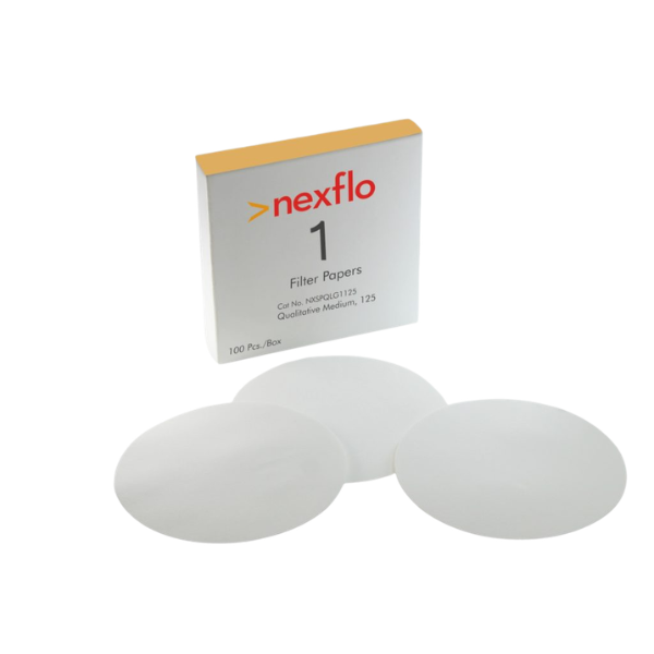 NXFPQLG490: Qualitative Fast Grade 4 Filter Paper 90mm – 100 Pcs/Box, 5 Boxes/Case