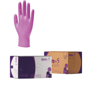 High sensitivity nitrile gloves with chemical resistance, textured fingertips, and superior elasticity