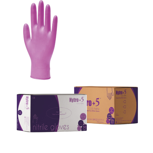 High sensitivity nitrile gloves with chemical resistance, textured fingertips, and superior elasticity
