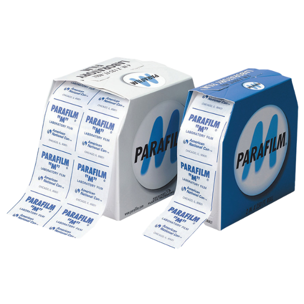 Parafilm M laboratory sealing film rolls and dispenser for sealing flasks tubes beakers and petri dishes