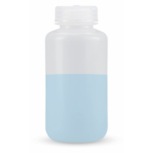 Wide-mouth polypropylene reagent bottle, autoclavable, leak-proof, and break-resistant